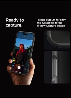 Spigen غطاء حماية ألترا هايبرد لهاتف آيفون 16 برو ماكس (2024) - أسود فاتح  - Image 4