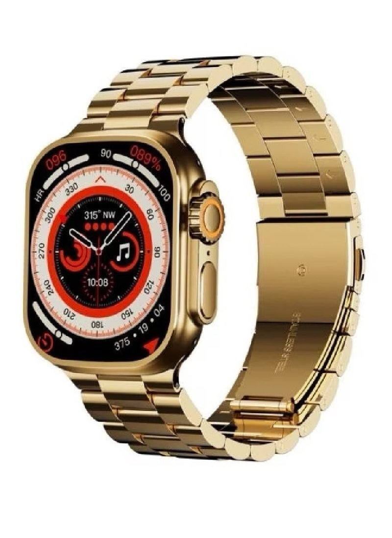 miYou Gold Edition Bluetooth Call IP68 Waterproof Heart Rate Monitor Full Display Smartwatch  - Image 2