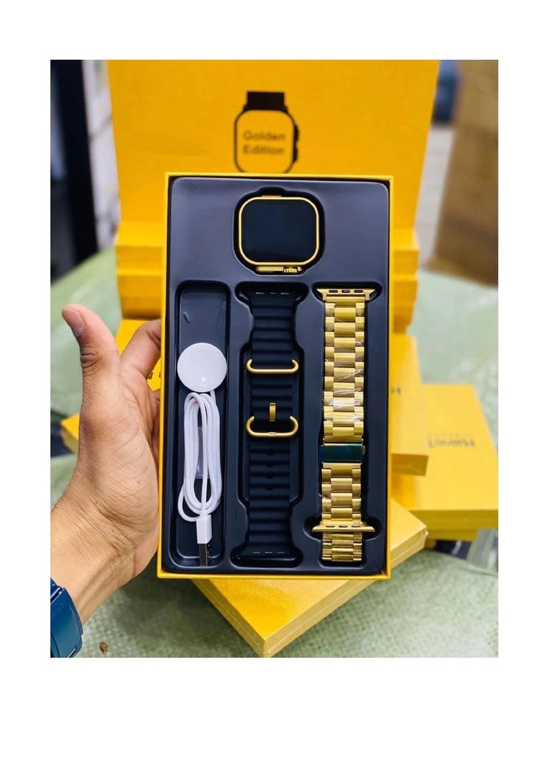 miYou Gold Edition Bluetooth Call IP68 Waterproof Heart Rate Monitor Full Display Smartwatch  - Image 3