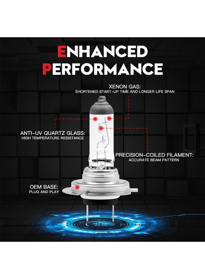 FEEMA H7 Halogen Headlight Bulb 24V 70W Premium Quartz Glass Automotive Lamp, 1200 Lumens, 4300K Bright White Light, OEM Fit, Long Life Headlamp Replacement for Trucks and Commercial Vehicles 1 PC - Image 5