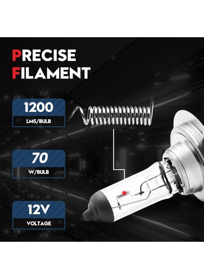 FEEMA H7 Halogen Headlight Bulb 24V 70W Premium Quartz Glass Automotive Lamp, 1200 Lumens, 4300K Bright White Light, OEM Fit, Long Life Headlamp Replacement for Trucks and Commercial Vehicles 1 PC - Image 2