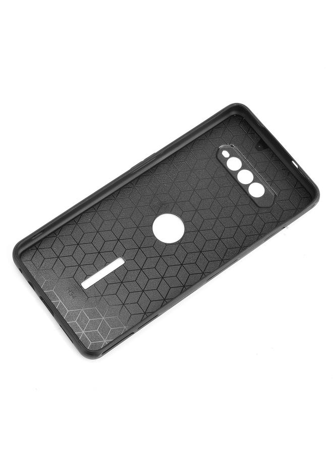 erorex Case For Xiaomi Black Shark 4 / Black Shark 4 Pro Shockproof Sewing Cow Pattern Skin PC + PU + TPU Case - Image 4