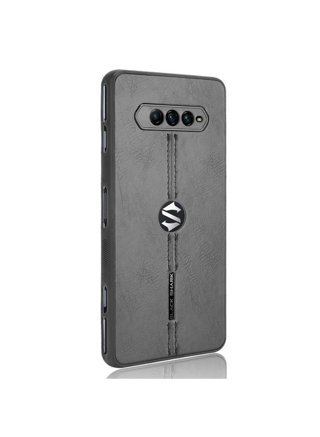 erorex Case For Xiaomi Black Shark 4 / Black Shark 4 Pro Shockproof Sewing Cow Pattern Skin PC + PU + TPU Case - Image 3