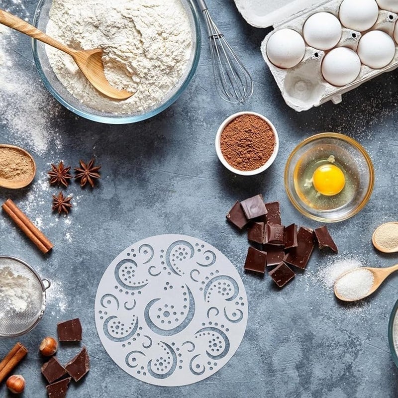 6 قطع قوالب كيك بلاستيكية قابلة لإعادة الاستخدام قوالب خبز لتزيين الكعك والبسكويت والحلويات - Image 4
