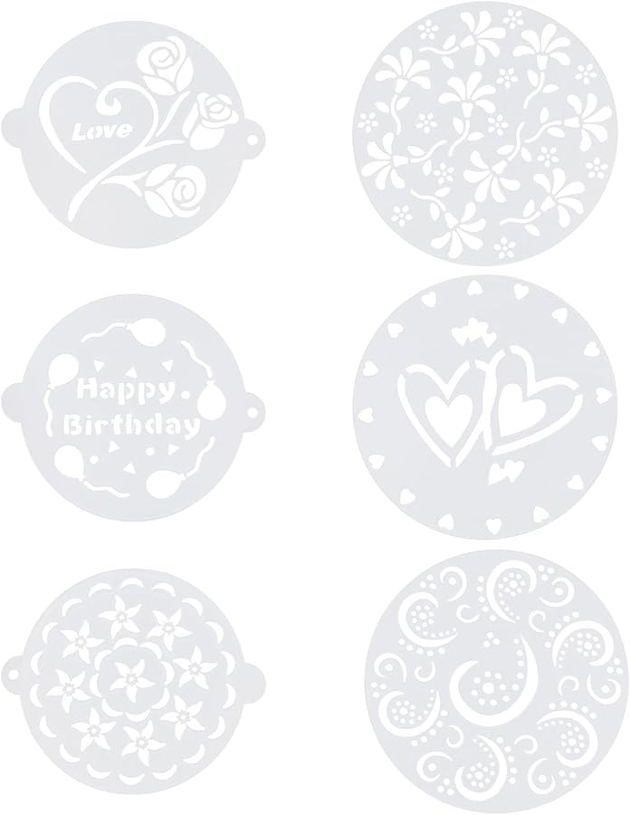 6 قطع قوالب كيك بلاستيكية قابلة لإعادة الاستخدام قوالب خبز لتزيين الكعك والبسكويت والحلويات - Image 1