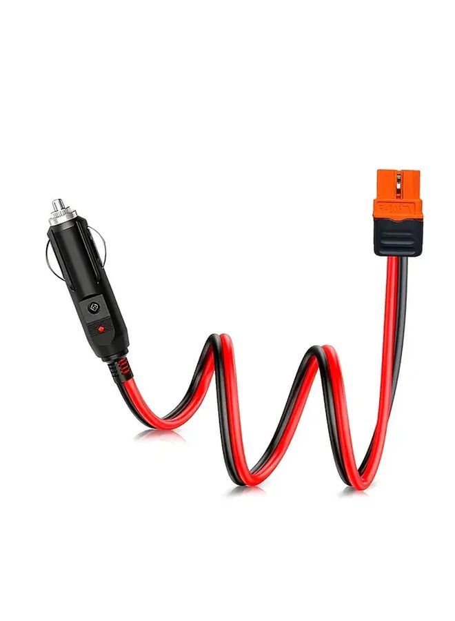 12awg Xt60i To Car Plug Extension Cable 6ft 12v Copper Male Connector For Portable Generators And Power Stations Car Boat Use Without Battery - Image 1