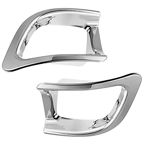 DSkoiph 2 Pcs Chrome Plated ABS Rear Bumper Fog Light Lamp Cover Trim Fit for Toyota Highlander 2014 2015 2016 2017 2018 - Image 4