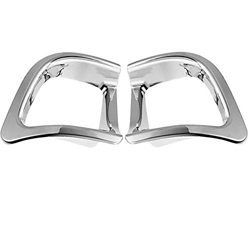 DSkoiph 2 Pcs Chrome Plated ABS Rear Bumper Fog Light Lamp Cover Trim Fit for Toyota Highlander 2014 2015 2016 2017 2018 - Image 3