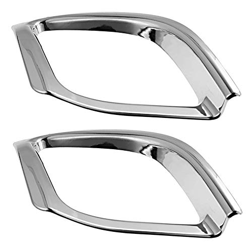 DSkoiph 2 Pcs Chrome Plated ABS Rear Bumper Fog Light Lamp Cover Trim Fit for Toyota Highlander 2014 2015 2016 2017 2018 - Image 2