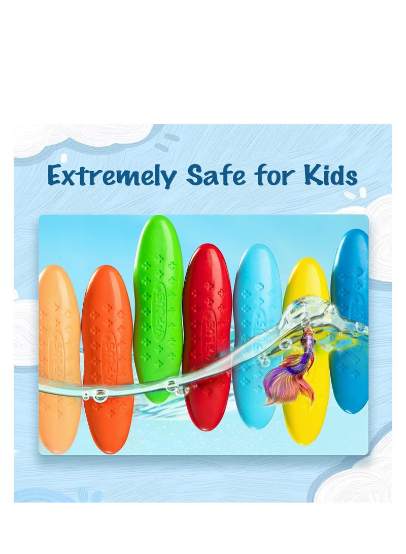 YPlus Peanut Crayons for Kids, 24 Colors Washable Toddler Crayons, Non-Toxic Baby Crayons for Coloring Art Supplies - Image 2