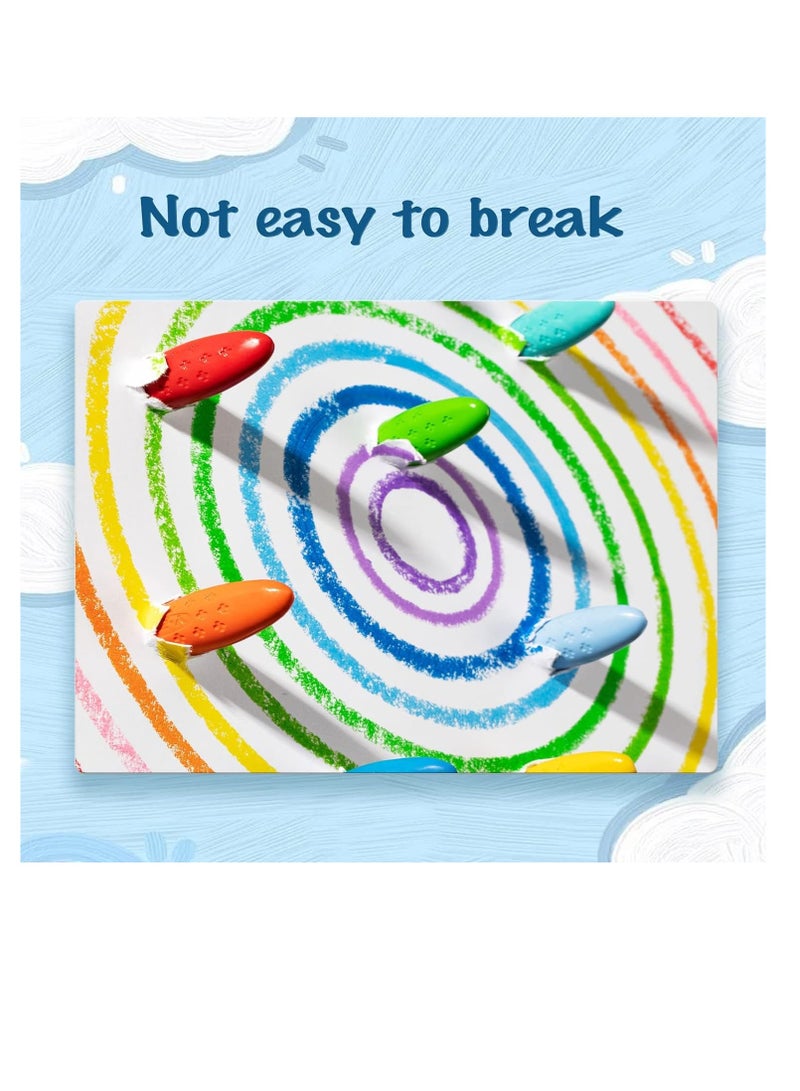 YPlus Peanut Crayons for Kids, 24 Colors Washable Toddler Crayons, Non-Toxic Baby Crayons for Coloring Art Supplies - Image 3