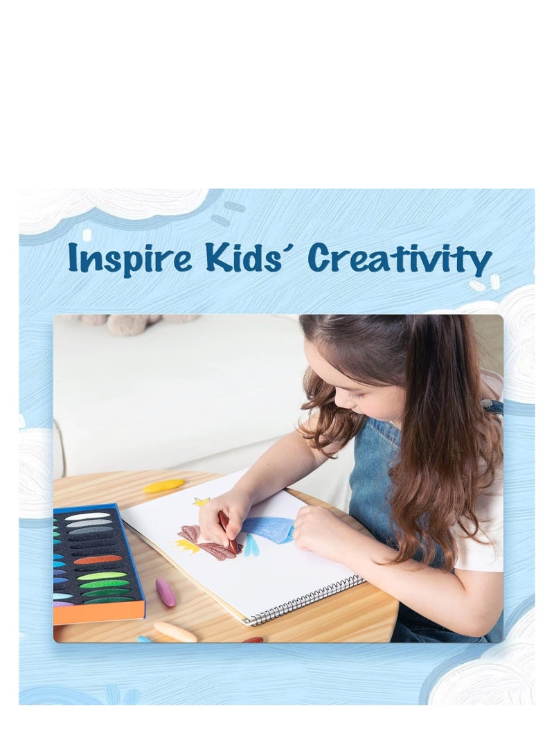 YPlus Peanut Crayons for Kids, 24 Colors Washable Toddler Crayons, Non-Toxic Baby Crayons for Coloring Art Supplies - Image 4