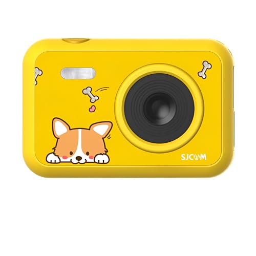 SJCAM FunCam 2" LCD HD Digital Kids Camera | Full HD 1080P | for Video Recording, Photo Shooting, Timelapse Video | Cartoon Print with in-Built Games for Children & Adult Kids (Dog) - Image 1