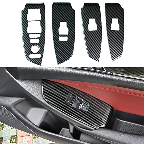 AOKIO Compatible with 2018 2019 2020 2021 2022 Honda Accord Accessories Door Window Switch Panel Cover Door Lock Control Button Trim (No Seat Heating Buttons) - Image 1