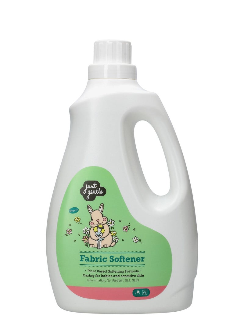 Just Gentle Fabric Softener 3Liter | Plant-based and hypoallergenic liquid softener | Natural fresh floral scent. Made with sensntive skin in mind. Natural Ingredients used certified by EcoCert. - Image 1