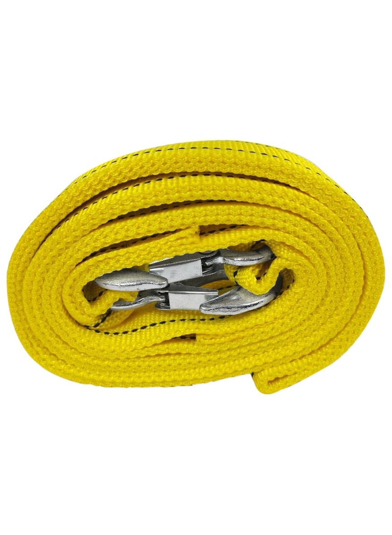 3XR Heavy-Duty Tow Rope 3 Meter, 5 Ton Capacity, Premium Nylon Material with Durable Metal Hooks for Vehicle Recovery 7624 - Image 2