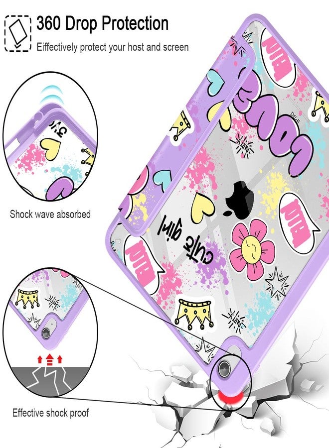 May Chen for iPad (A16) 11th Generation Case 11 Inch 2025, iPad 10th Gen Case 2022 10.9 inch, Built-in Pencil Holder with Shockproof Cover Clear Back Shell Auto Wake/Sleep, Cute Girl Pattern - Image 5
