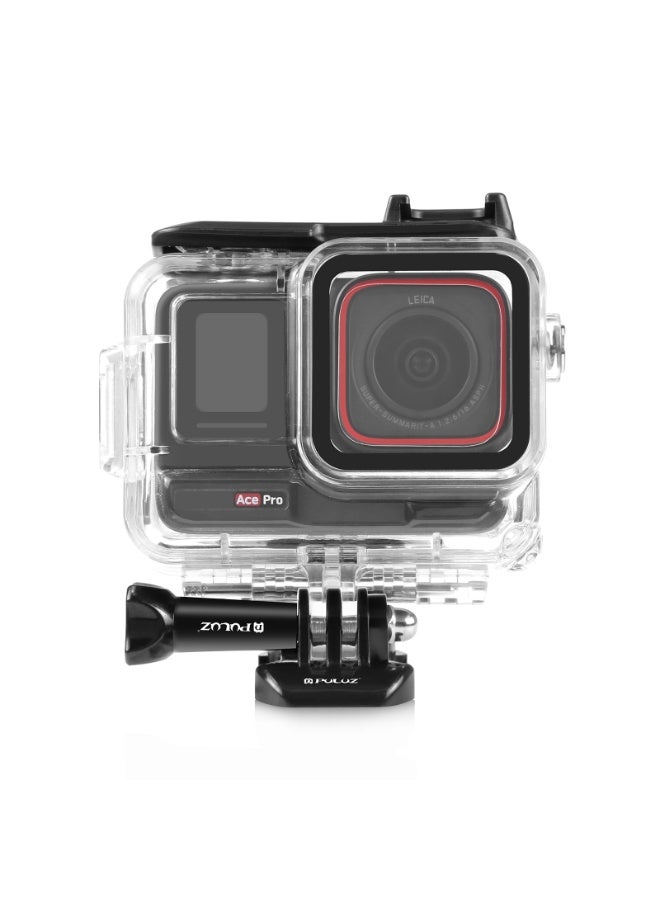 بولوز مناسبة ل INSTA360 ACE برو كاميرا ماء شل 60 متر ماء ( اللون : شفاف عديم اللون ) - Image 4