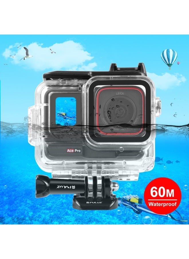 بولوز مناسبة ل INSTA360 ACE برو كاميرا ماء شل 60 متر ماء ( اللون : شفاف عديم اللون ) - Image 1