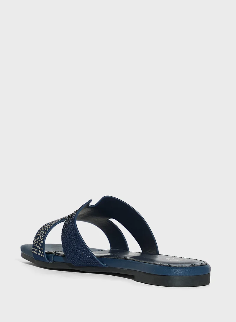 ايلا ليمتد اديشن Ombre Diamante Flat Sandal