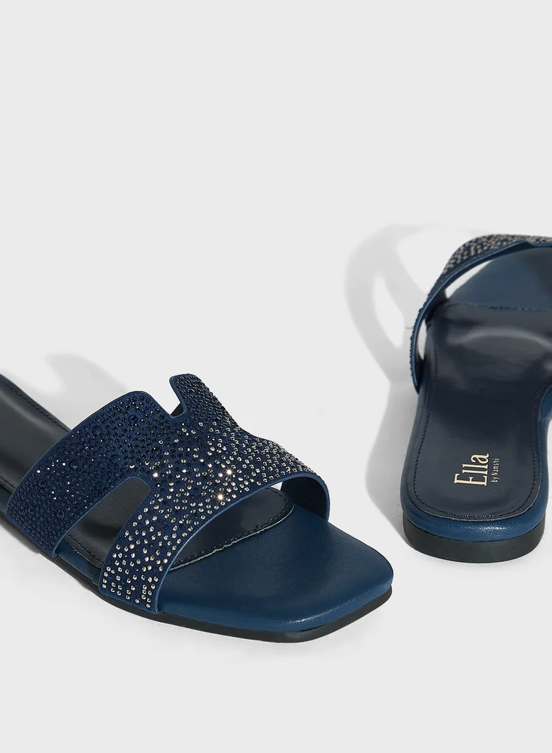 ايلا ليمتد اديشن Ombre Diamante Flat Sandal
