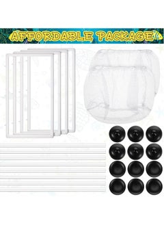 Generic Fish Tank Breeder Net, Fish Hatchery Breeder Box Aquarium Separation Net Nylon Incubator Mesh With Suction Cup (2 Pcs)  - Image 2