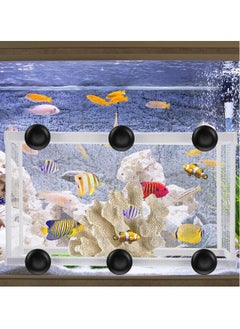 Generic Fish Tank Breeder Net, Fish Hatchery Breeder Box Aquarium Separation Net Nylon Incubator Mesh With Suction Cup (2 Pcs)  - Image 5