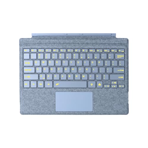 Zoof Type Cover for Microsoft Surface Pro 7+ / Pro 7/6 / 5/4 / 3, 12.3 inch, Ultra-Slim Wireless Bluetooth Tablet Keyboard with Multi Touchpad (Ice Blue) - Image 1