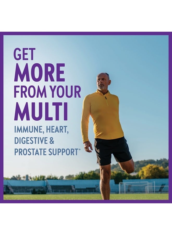 New Chapter - Men's Multivitamin 50 Plus for Brain, Heart, Digestive, Prostate & Immune Support with 20+ Nutrients + Astaxanthin - Every Man's One Daily 55+, Gentle on The Stomach - 96 ct - Image 1