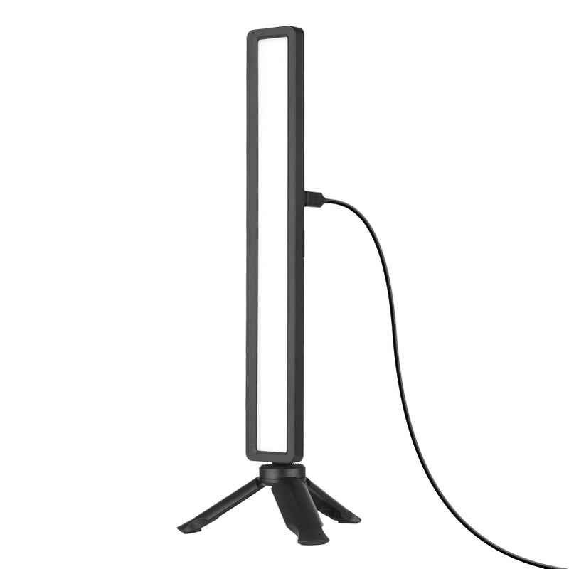 Computer Laptop Monitor Light Bar Video Conference Lighting Screen Lamp Fill-in Lamps USB Powered 3 Color Temperature Dimmable with Mini Tripod Screen Clamp for Video Conferences Remote - Image 1