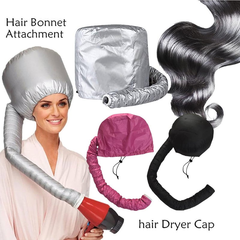 comfrt Bonnet Hooded Hair Dryer Attachment, Adjustable Deep Conditioning Cap, Upgraded Drying Heat Cap with Elastic Strap for Natural Curly Textured Hair Care, Fast Drying, Styling - Image 4
