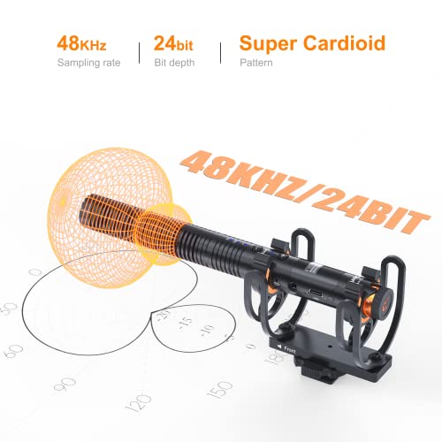 COMICA VM30 Shotgun Microphone, with Wireless Modes, USB C Digital Output, 75/150Hz, Super-Cardioid Universal Camera Microphone for Filmmakers, Vloggers - Wireless Mic for Camera, Smartphone, and PC - Image 4
