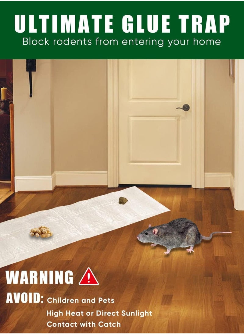 Sticky Rat Traps Mouse Glue Traps, Rat Traps for House Trapping Snakes Spiders Roaches Other Rodents,Indoor Outdoor Non Multi Catch Pest Trap
