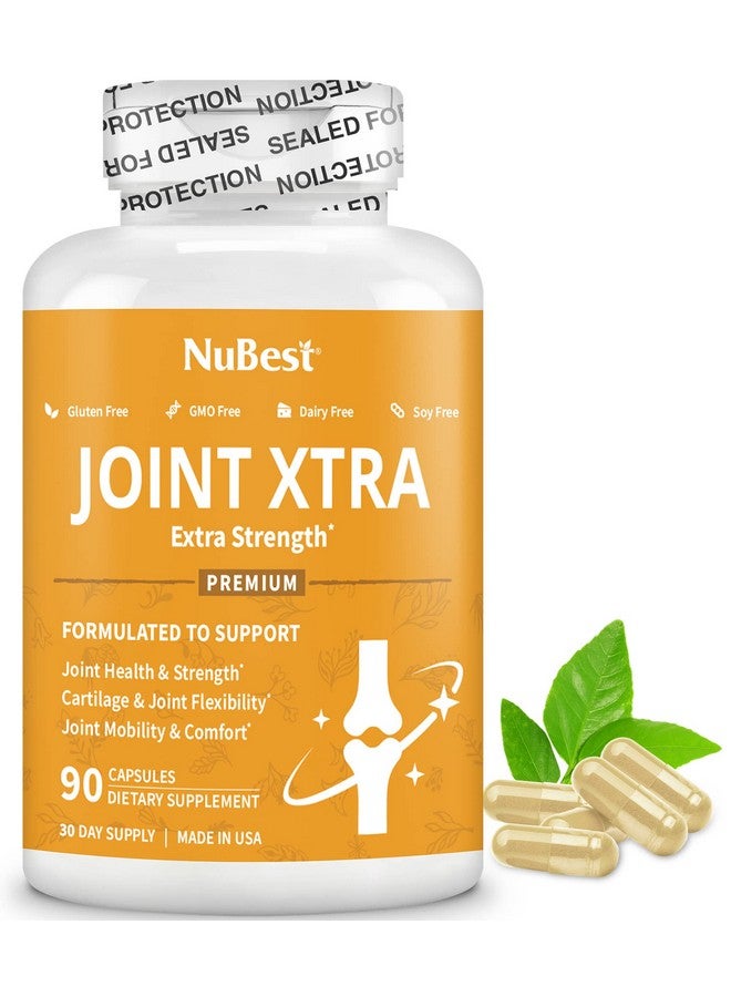 NuBest مكمل دعم المفاصل المتقدم Joint Xtra صيغة قوة المفاصل مع الجلوكوزامين والكوندرويتين والكركم والـ MSM والبوسويليا لصحة الغضاريف ومرونة الحركة والراحة 90 كبسولة - Image 1