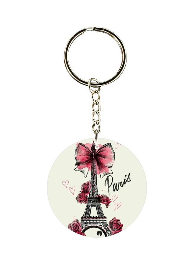 Paris Printed Keychain