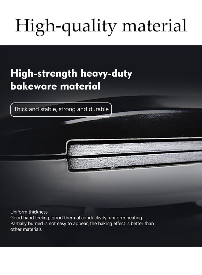 DUNISO Sandwich Maker，2 Slice Grill Maker，Personal Breakfast Bread Toaster， Non Stick，for Making Sandwiches, Bread Toast，Black - Image 3