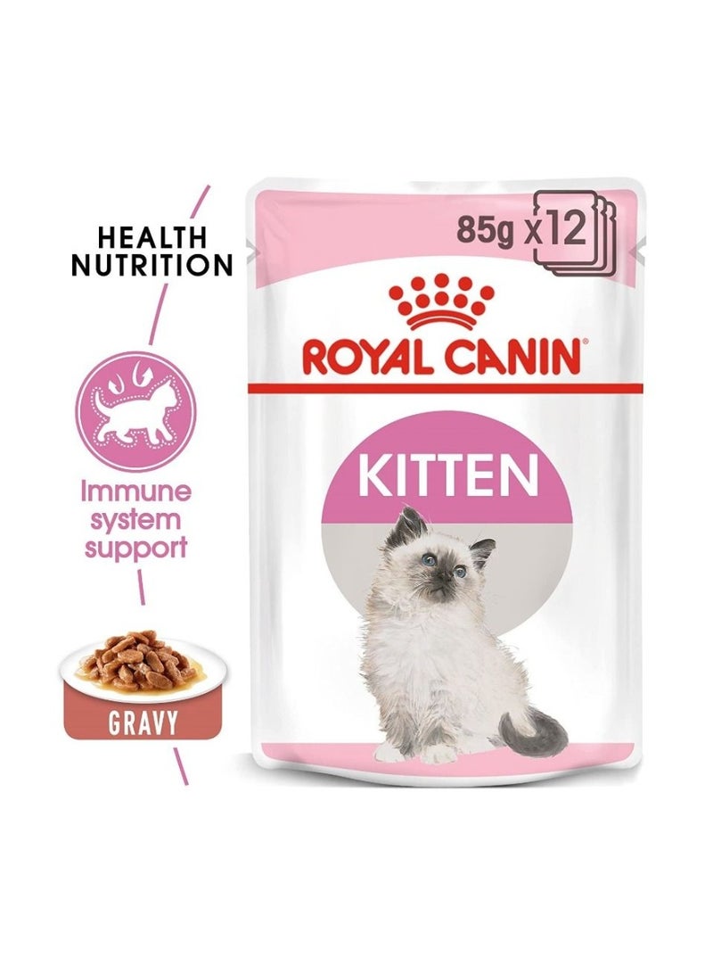 Royal Canin Kitten Wet Food in Gravy - 85g Sachet - Image 3