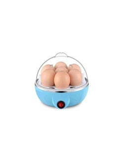 Generic 350W Electric Rapid Egg Cooker / Boiler for Easy-To-Peel Soft, Medium or Hard Boiled Eggs, Double Layer x 7 Egg Capacity with Auto Shut Off Feature - Blue  - Image 1
