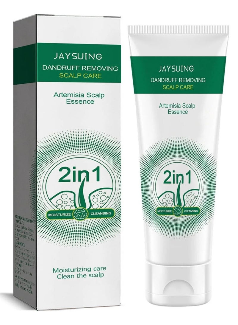 Jaysuing Anti-Dandruff Artemisia Conditioner, Anti-Dandruff Shampoo Cleanses, Dandruff Removing Scalp Element, Japan Scalp Essence, Deep Cleaning Scalp Refreshing Control Oil for Men Women - Image 4