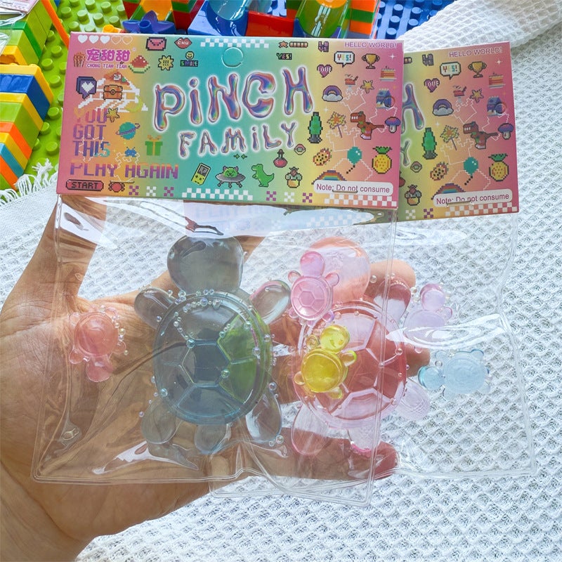 Creative Transparent Turtle Squishy Toy Stress Relief for Kids - Image 2