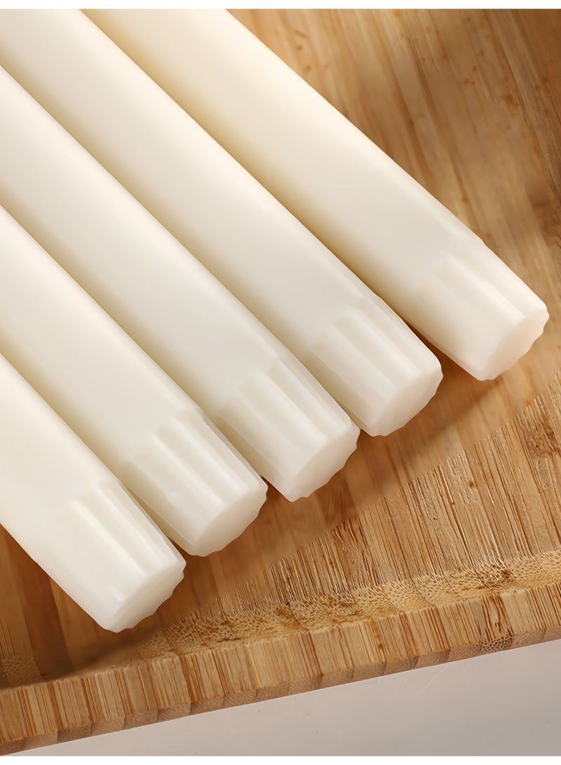 8pcs European Classic Taper Candles, Smokeless & Scent-Free White Stick Candles for Home Dining Table Decor & Candlesticks, Elegant Wedding & Dinner Ambiance - Image 3