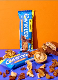 Snaq Fabriq Qwikler Bar Walnut with Caramel and Raisins No Sugar Added 12x40g  - Image 4