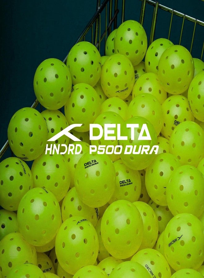 هندرد كرات بيكلبول HNDRD Delta P500 Dura | كرات بيكلبول خارجية ممتازة | ارتداد عالٍ وأداء متين | مثقوبة بدقة | عبوة من 6 كرات - Image 2