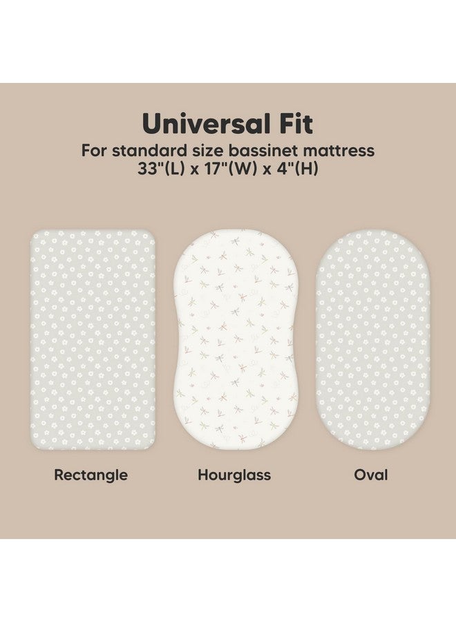 كيابيبيز طقم من قطعتين من ملاءات سرير الأطفال العضوية للبنات والأولاد - ملاءات مرتبة سرير أطفال مصنوعة من القطن بنسبة 100% متوافقة مع سرير الأطفال هالو باسينست الدوار، جراكو، بيبي ديلايت، تشيكو، ملاءات سرير أطفال ملائمة للجنسين (ميدو) - Image 2