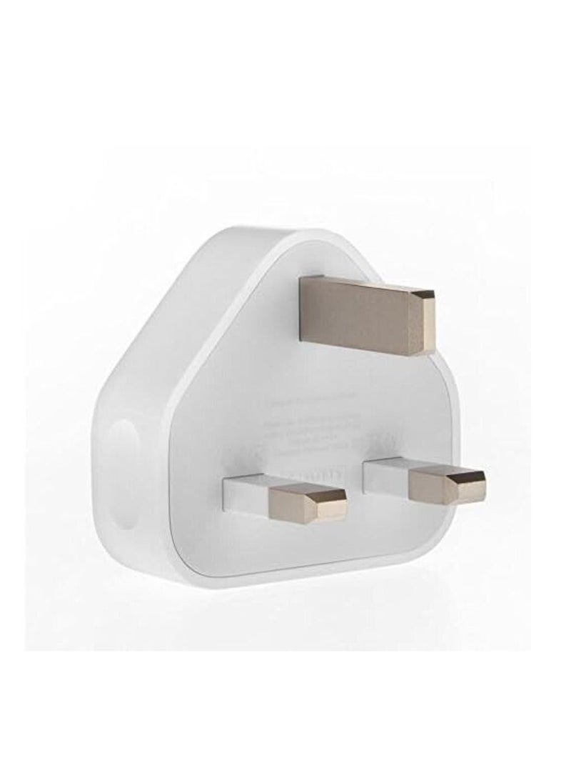 Generic - 3-Pin USB Power Adapter For Apple iPhone With Type C to Lightning Cable  -  White - Image 1