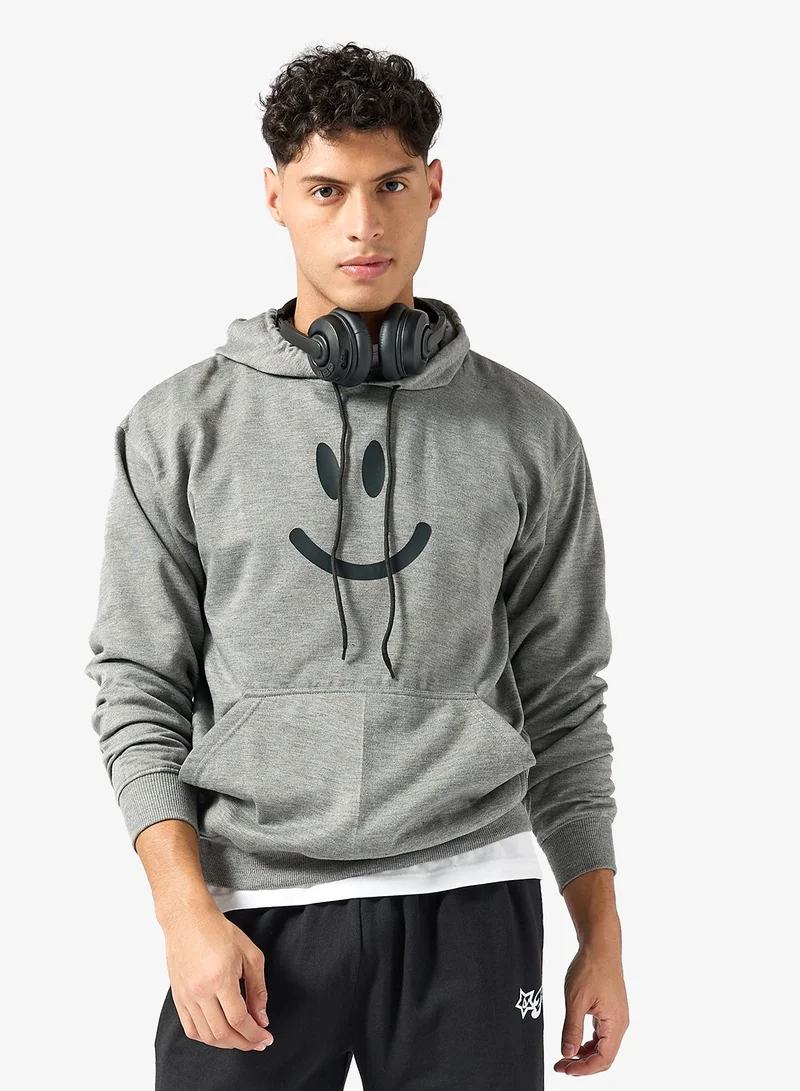 Seventy Five Basics Graphic Print Hoodie