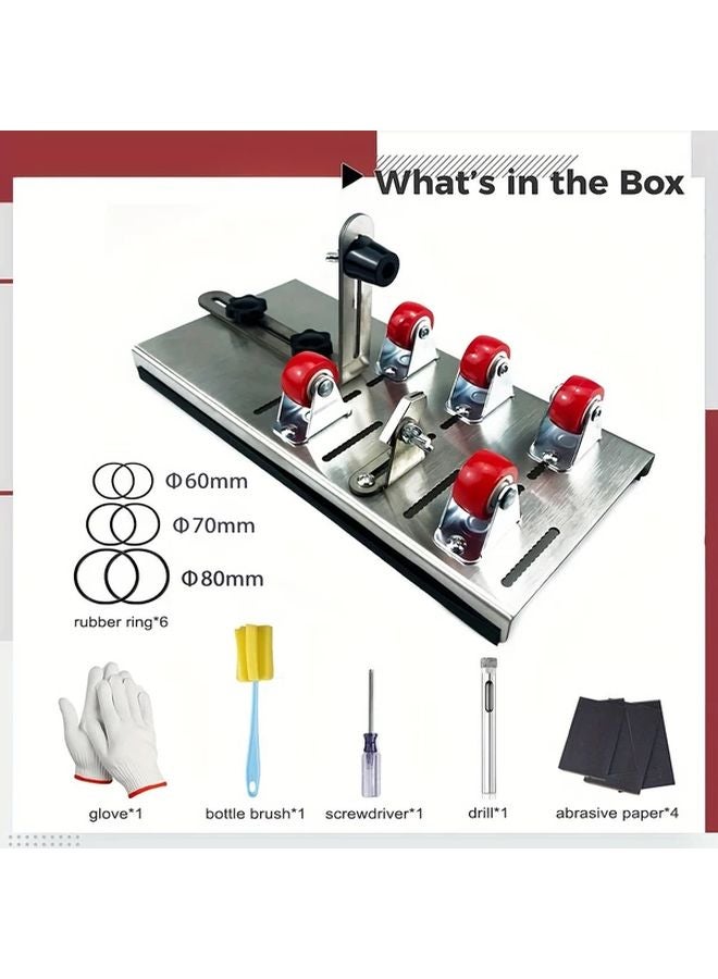Upgraded Metal Glass Bottle Cutter Set for Wine Bottles Glass Cutting Kit - Image 4