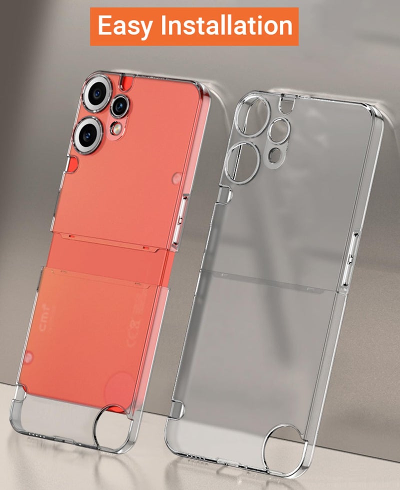 Kapa Frosted Double Dip Full 360 Protection Back Case Cover for CMF Phone 2 Pro (Frosted Clear) - Image 3