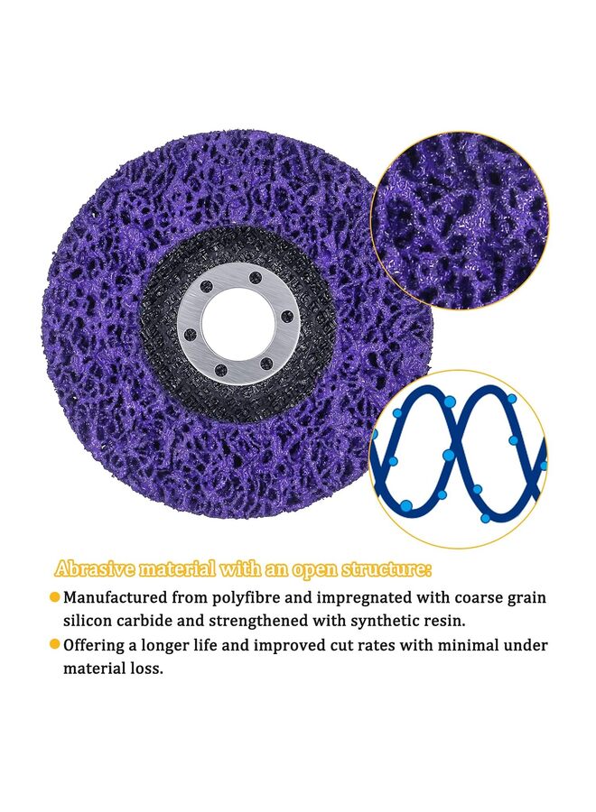 Strip Discs Stripping Wheel Fit Angle Grinder Clean Paint Coating Rust Welds Oxidation(100X16) - Image 2