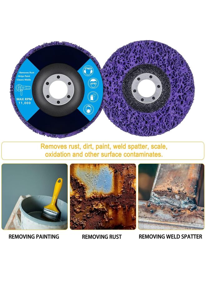 Strip Discs Stripping Wheel Fit Angle Grinder Clean Paint Coating Rust Welds Oxidation(100X16) - Image 3